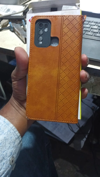 Vivo Y30 Flip Case Leather Finish | Inside TPU with Card Pockets | Wallet Stand and Shock Proof | Magnetic Closing | Complete Protection Flip Cover for Vivo Y30 (camale